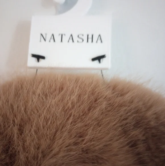 Natasha Brown Faux Fur Bucket Hat - Picture 2 of 7